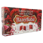 Hazerbaba Turkish Delight with Rose Petals 454gr