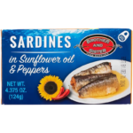 Brother and Sister Sardines in Sunflower Oil with Pepper 124gr