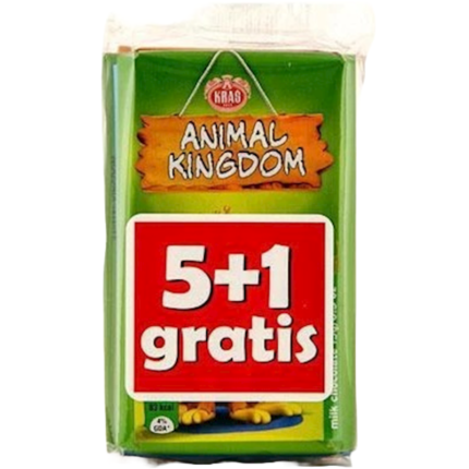 Kras Animal Kingdom Chocolate 5+1 Gratis 90gr