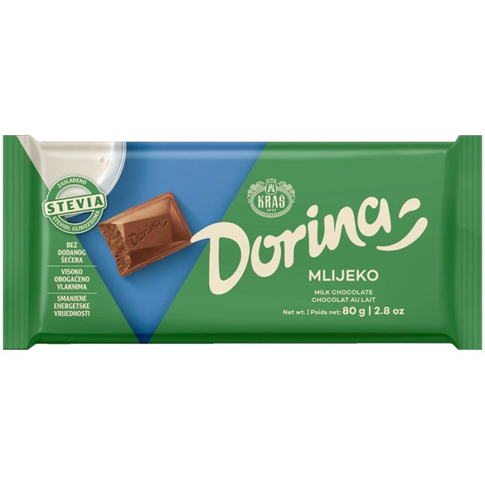 Kras Dorina Milk Chocolate Sugar Free 100gr