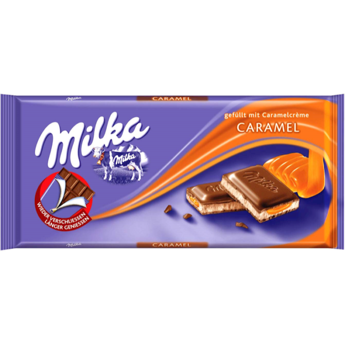 Milka Chocolate with Caramel 100gr