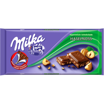 Milka Hazelnut Chocolate 100gr