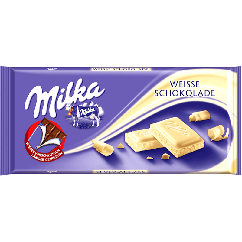 Milka White Chocolate 100gr