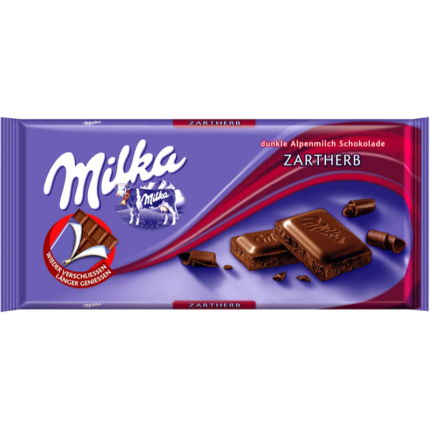 Milka Zartherb Dark Chocolate 100gr