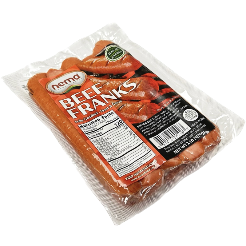 Nema Beef Franks 1 lb*16pcs