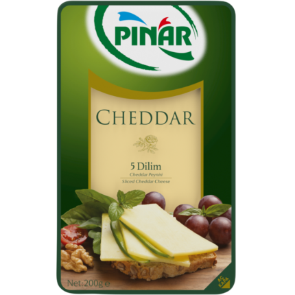 Pinar Cheddar Cheese Sliced 200gr