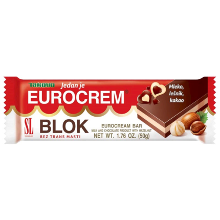 Takovo Eurocrem Hazelnut Bars 50gr